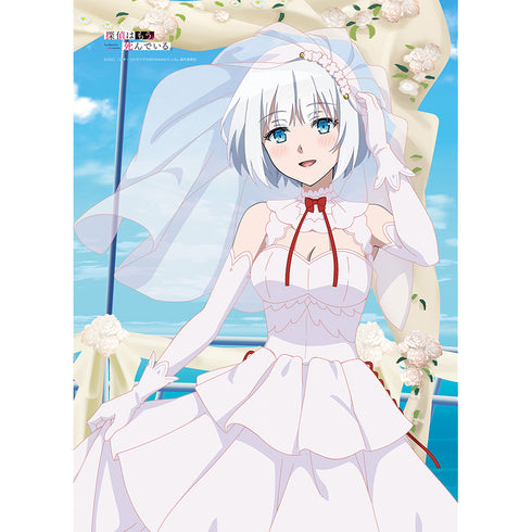 『探偵はもう、死んでいる。』描き下ろしB2タペストリー (シエスタ/ウエディング) 笑顔ver