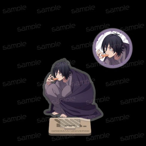 『グリッドマンユニバース』描き下ろし アクリルスタンド&缶バッジセット【サムライ・キャリバー】