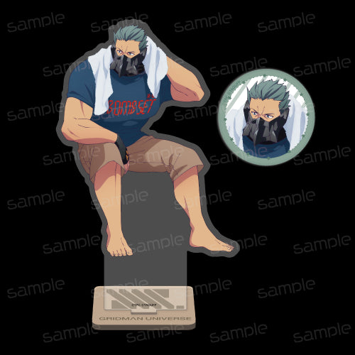 『グリッドマンユニバース』描き下ろし アクリルスタンド&缶バッジセット【マックス】