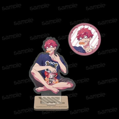 『グリッドマンユニバース』描き下ろし アクリルスタンド&缶バッジセット【レックス】