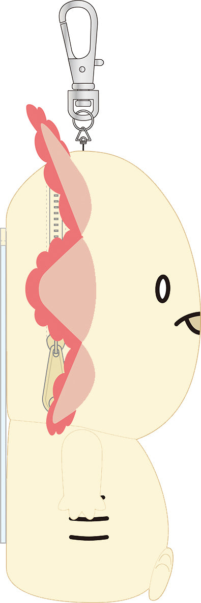 『人生はウーパールーパー』ぬいぐるみパスケース
