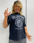 『新日本プロレスリング』 ライオンマーク ビッグシルエットTシャツ/BLACK