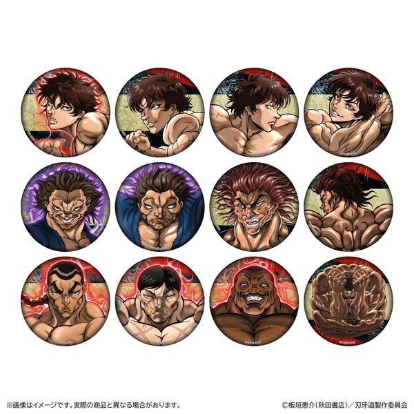 『刃牙道』トレーディング金屏風柄缶バッジ【BOX】