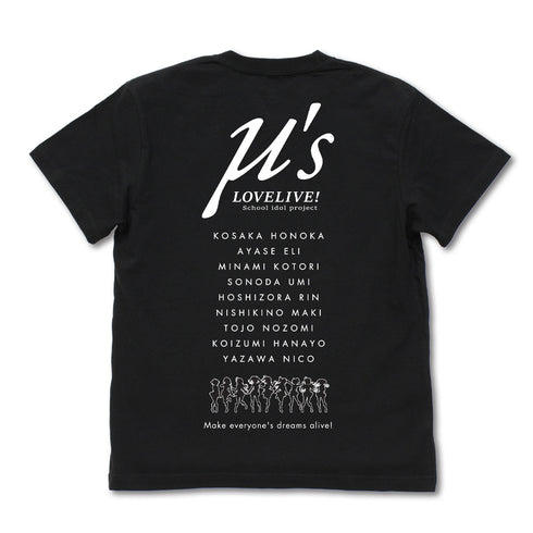 『ラブライブ!』μ’s Tシャツ / BLACK
