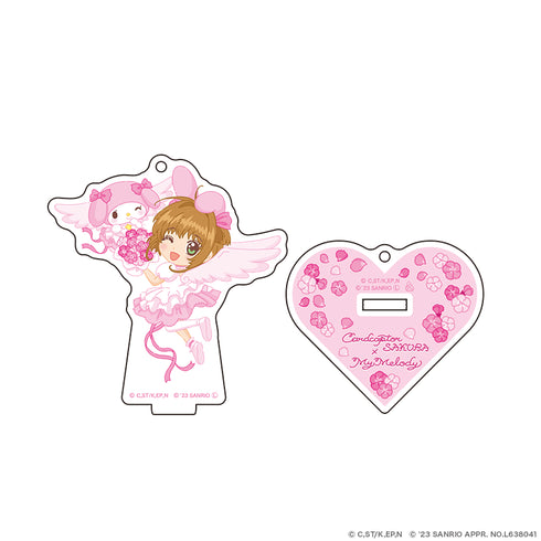 『カードキャプターさくら × サンリオキャラクターズ』アクリルスタンドキーホルダー フラワーver. さくら×マイメロディ