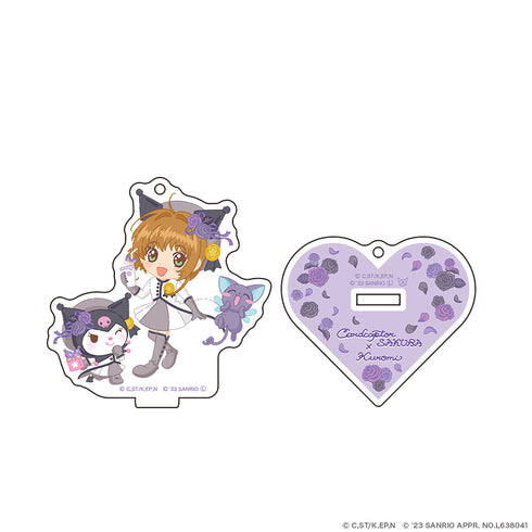 『カードキャプターさくら × サンリオキャラクターズ』アクリルスタンドキーホルダー フラワーver. さくら×クロミ