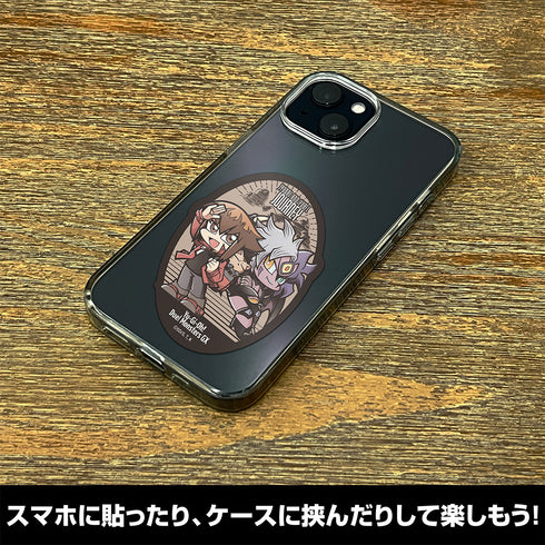『遊☆戯☆王デュエルモンスターズGX』旅する十代&ユベル デフォルメ ミニステッカー