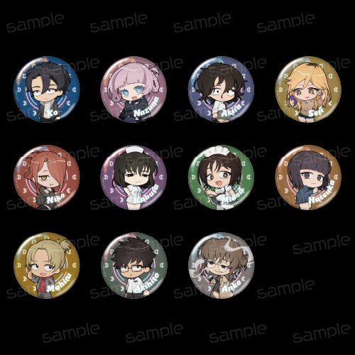 『よふかしのうた Season2』ちびキャラ カプセル缶バッジ(ガチャガチャ機専用)【BOX】