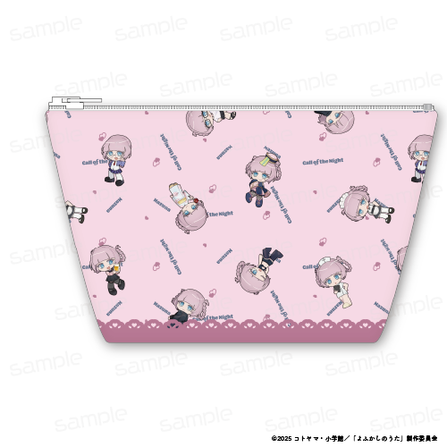 『よふかしのうた Season2』ナズナちゃんがいっぱい 合皮舟形ポーチ【202605再販】