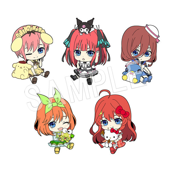 『五等分の花嫁∬×サンリオキャラクターズ』ぺたん娘トレーディングラバーストラップ BOX