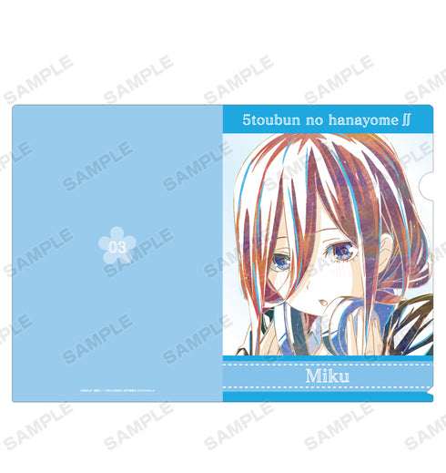 『五等分の花嫁∬』三玖 Ani-Art 第3弾 クリアファイル