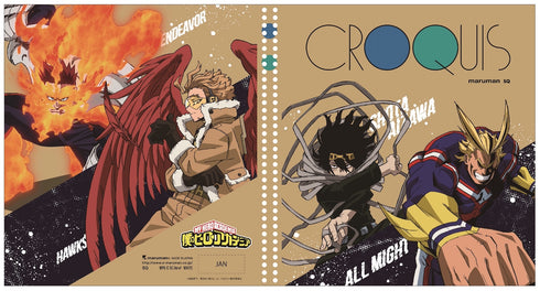 『僕のヒーローアカデミア』(ヒロアカ)クロッキーブック プロヒーローver(アニメ5期ver/vol.2)