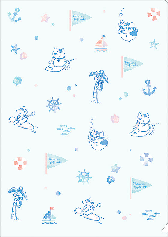 "Natsume's Book of Friends" Nyanko-sensei Clear File / Summer Sports