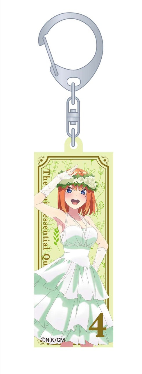 "The Quintessential Quintuplets" Movie Acrylic Keychain: Yotsuba Nakano in a Wedding Dress