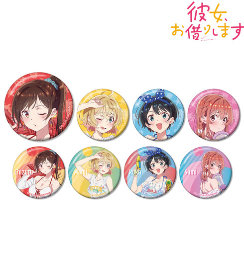 『彼女、お借りします』描き下ろしイラスト ビーチデートver. トレーディング缶バッジ BOX