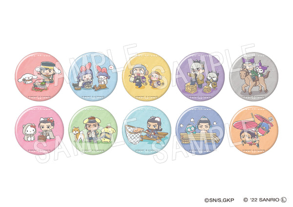 『ゴールデンカムイ×サンリオキャラクターズ』トレーディング缶バッジ(ランダムホロ入り) BOX