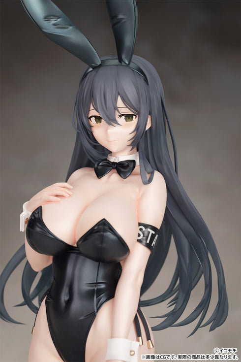 『モノクロバニー』「黒バニー後輩ちゃん(素顔ver.)」illustrated by イコモチ 1/7スケール 塗装済み完成品フィギュア