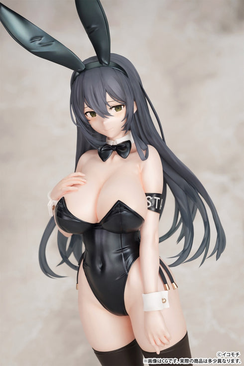 『モノクロバニー』「黒バニー後輩ちゃん(素顔ver.)」illustrated by イコモチ 1/7スケール 塗装済み完成品フィギュア