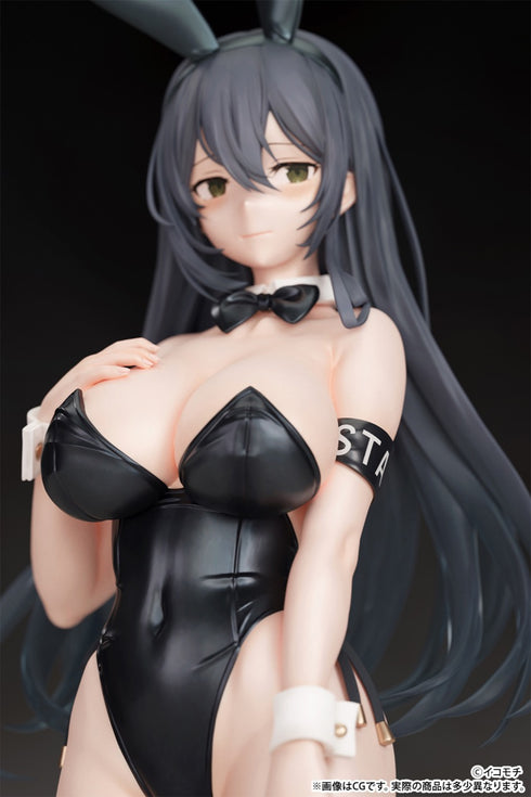 『モノクロバニー』「黒バニー後輩ちゃん(素顔ver.)」illustrated by イコモチ 1/7スケール 塗装済み完成品フィギュア