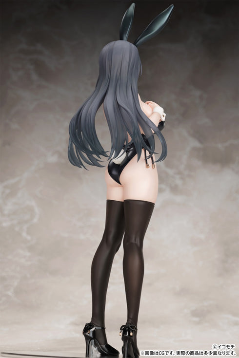 『モノクロバニー』「黒バニー後輩ちゃん(素顔ver.)」illustrated by イコモチ 1/7スケール 塗装済み完成品フィギュア
