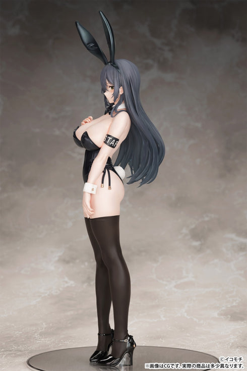 『モノクロバニー』「黒バニー後輩ちゃん(素顔ver.)」illustrated by イコモチ 1/7スケール 塗装済み完成品フィギュア