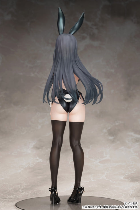 『モノクロバニー』「黒バニー後輩ちゃん(素顔ver.)」illustrated by イコモチ 1/7スケール 塗装済み完成品フィギュア