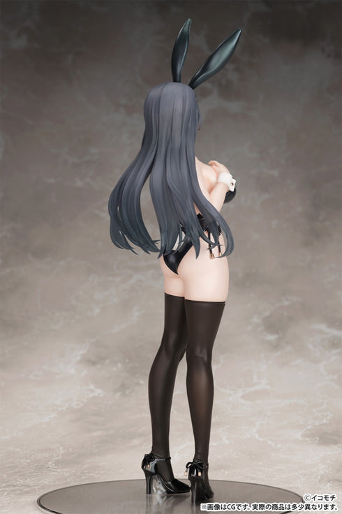 『モノクロバニー』「黒バニー後輩ちゃん(素顔ver.)」illustrated by イコモチ 1/7スケール 塗装済み完成品フィギュア