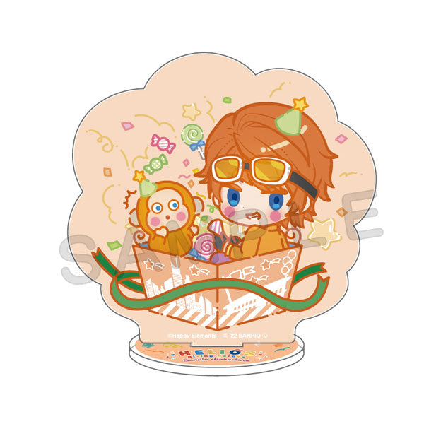 『エリオスライジングヒーローズ×サンリオキャラクターズ』アクリルスタンド 14.ビリー・ワイズ×おさるのもんきち ギフトボックス