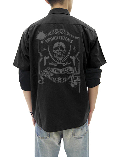 『BLACK LAGOON』トゥーハンド ワッペンベースワークシャツ BLACK