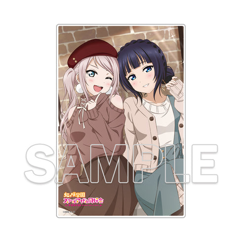 『ラブライブ!虹ヶ咲学園スクールアイドル同好会』ミニアクリルプレート 果林&嵐珠
