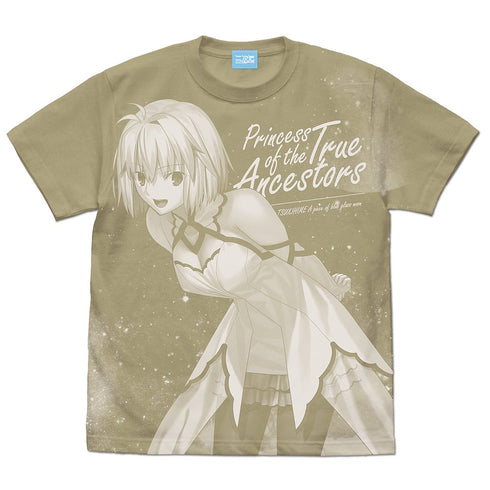 『月姫 -A piece of blue glass moon-』アルクェイド・ブリュンスタッド 耐熱ドレスVer. オールプリントTシャツ SAND KHAKI