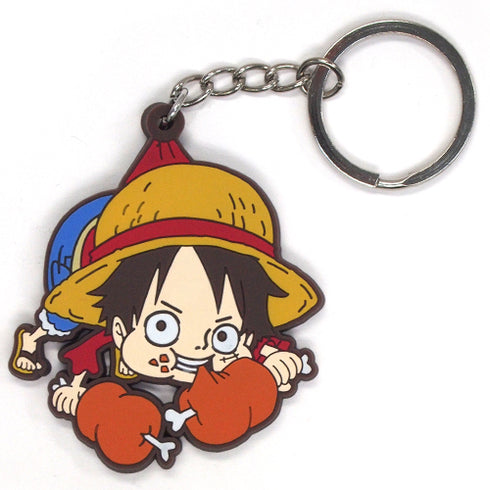 『ワンピース』ルフィつままれキーホルダー