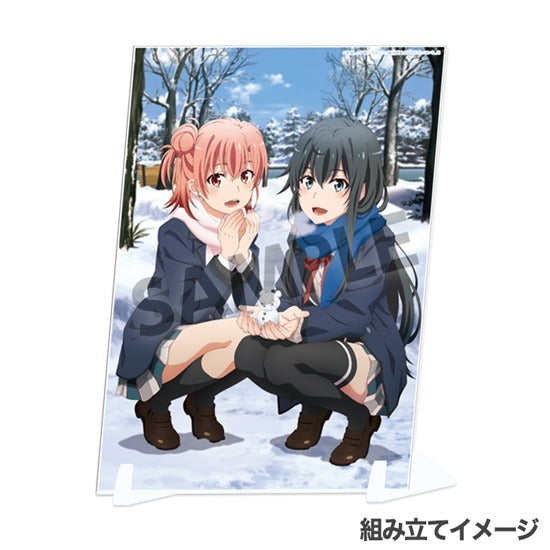 『やはり俺の青春ラブコメはまちがっている。完』ビジュアルアクリルプレート 雪ノ下雪乃&由比ヶ浜結衣 2019 winter ver.