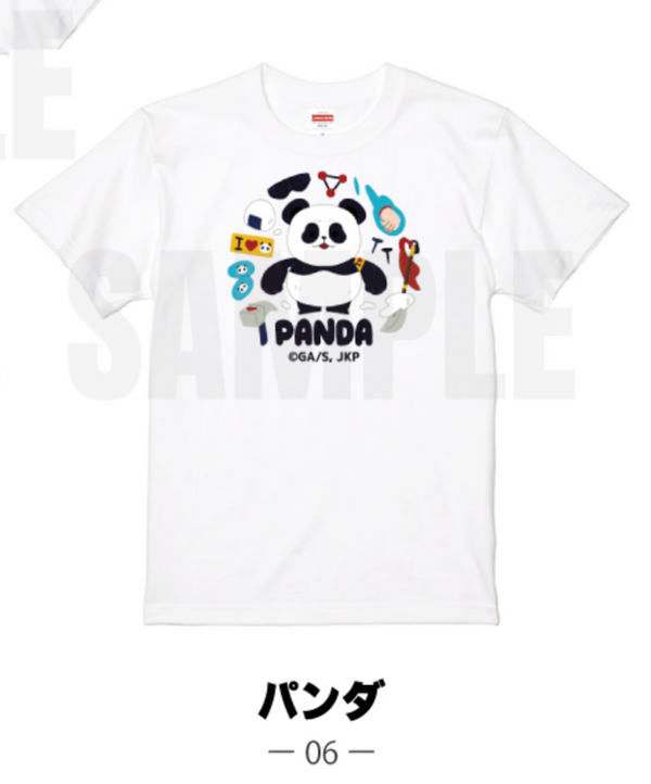 『呪術廻戦』半袖TシャツB 06.パンダ
