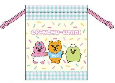 『おぱんちゅうさぎ』巾着 ミント