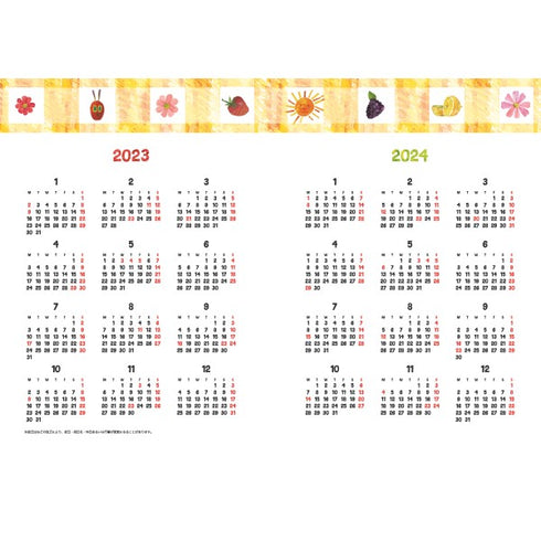 『はらぺこあおむし』2023年スケジュール帳 (大判) OHC-07