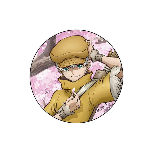 『Dr.STONE』【描き下ろし】缶バッジ 西園寺羽京(桜)