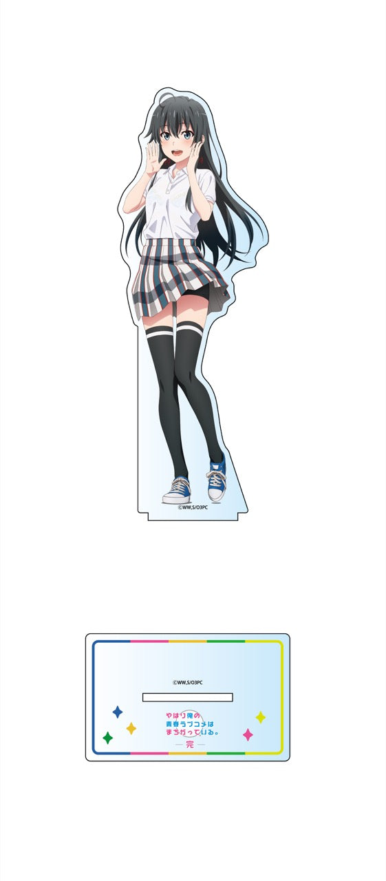 『やはり俺の青春ラブコメはまちがっている。完』BIGアクリルスタンド 雪乃(応援)