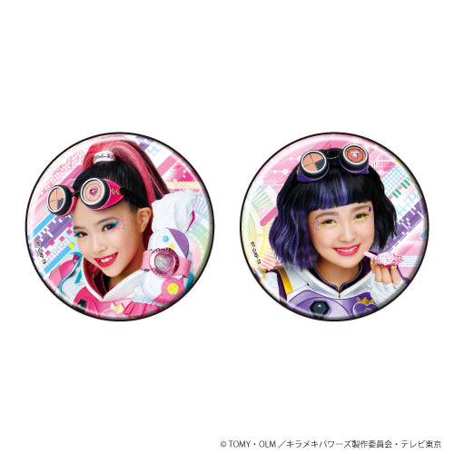 『ビッ友×戦士 キラメキパワーズ!』缶バッジ2個セット 01/桃瀬キラリ&柴守ユヅキ