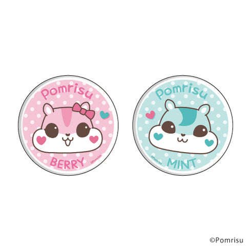 『ほっぺポムリス』缶バッジ2個セット 01/ベリー&ミント