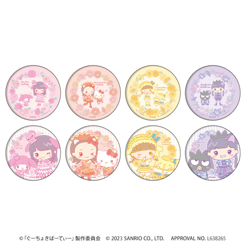 『ももくろちゃんZ×サンリオキャラクターズ』缶バッジ 01 (全8種)(ミニキャライラスト) BOX