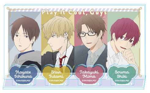 『クールドジ男子』アクリルジオラマスタンド 集合 (ピンク)