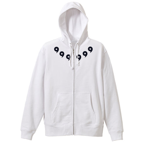 『NARUTO-ナルト- 疾風伝』オビト十尾人柱力パーカー WHITE