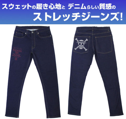 "One Piece" Straw Hat Crew Relaxed-Fit Jeans