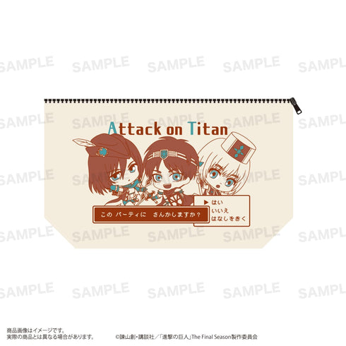 『進撃の巨人』船底ポーチ<きゃらほっぴん!> A (エレン / ミカサ / アルミン)