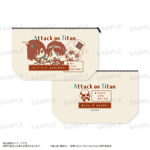 『進撃の巨人』船底ポーチ<きゃらほっぴん!> A (エレン / ミカサ / アルミン)