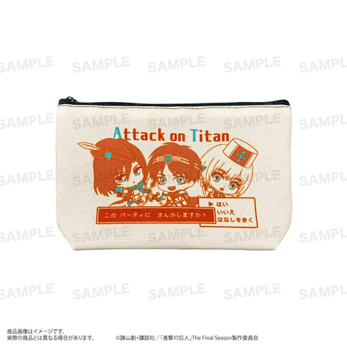 『進撃の巨人』船底ポーチ<きゃらほっぴん!> A (エレン / ミカサ / アルミン)