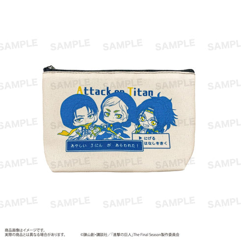 『進撃の巨人』船底ポーチ<きゃらほっぴん!> B(リヴァイ / エルヴィン / ハンジ)