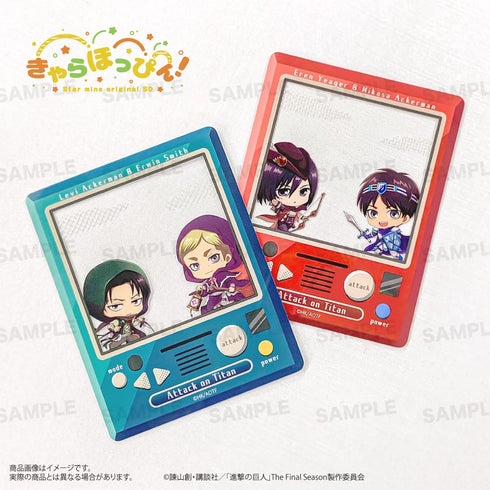 『進撃の巨人』アクリルカード<きゃらほっぴん!> A (エレン / ミカサ)