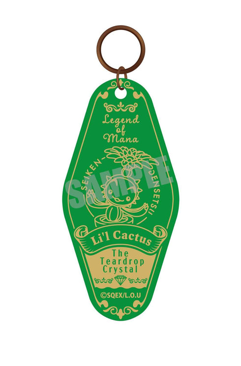 『聖剣伝説 Legend of Mana -The Teardrop Crystal- 』カーヴプレートキーホルダー サボテン君